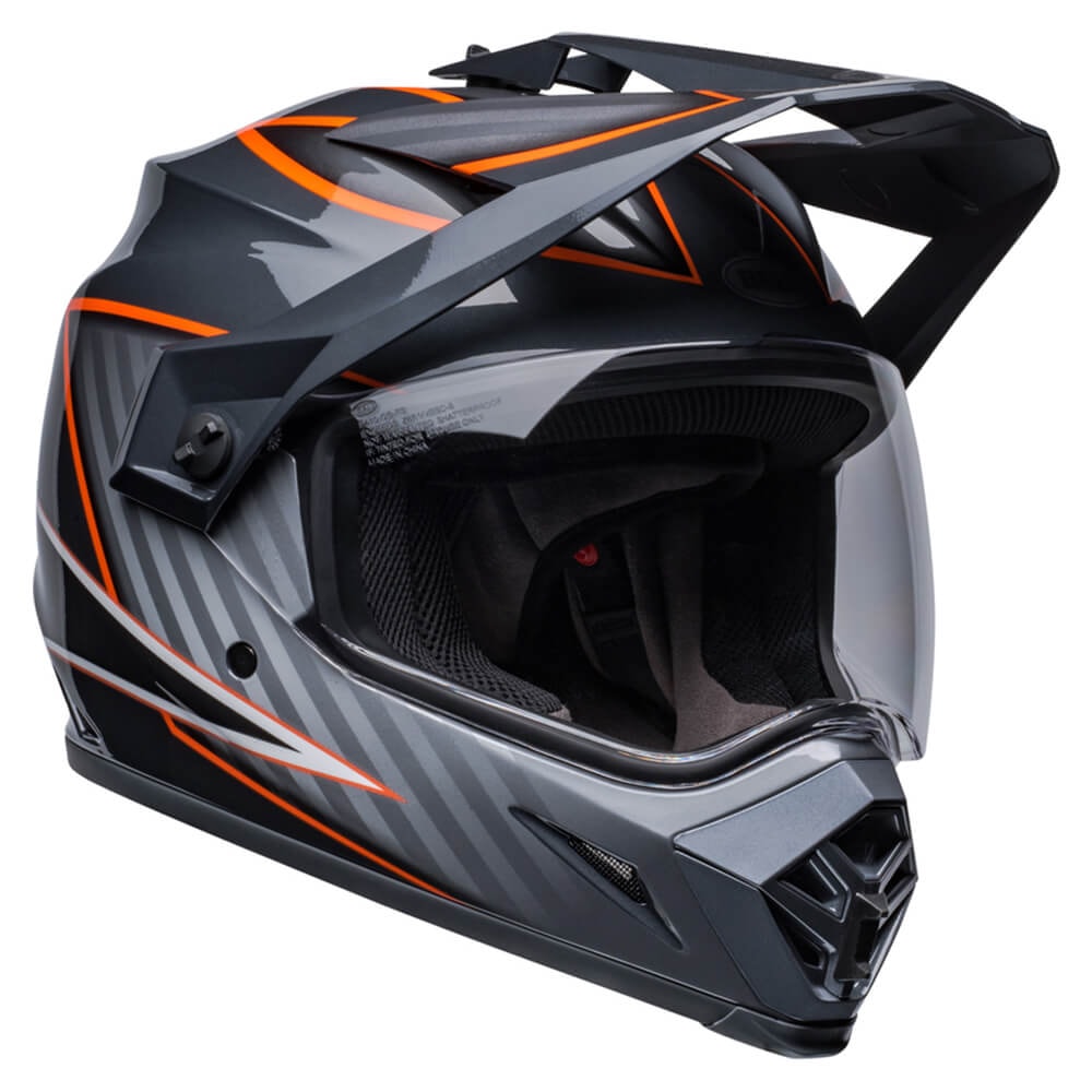 Capacete Bell Mx-9 Adventure Mips Dalton Gloss Black Orange