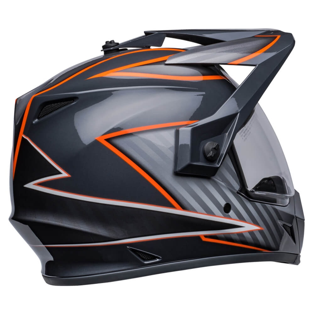 Capacete Bell Mx-9 Adventure Mips Dalton Gloss Black Orange