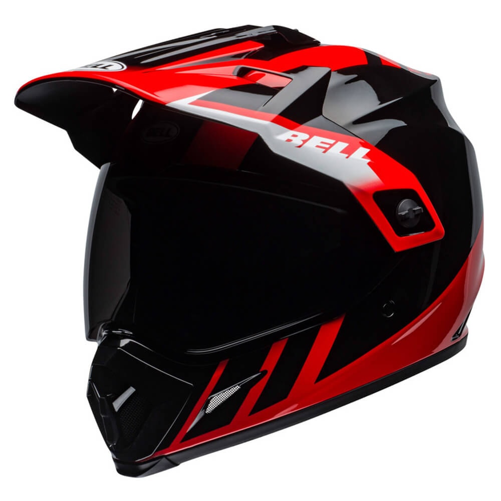 Capacete Bell Mx-9 Adventure Mips Dash Black Red White