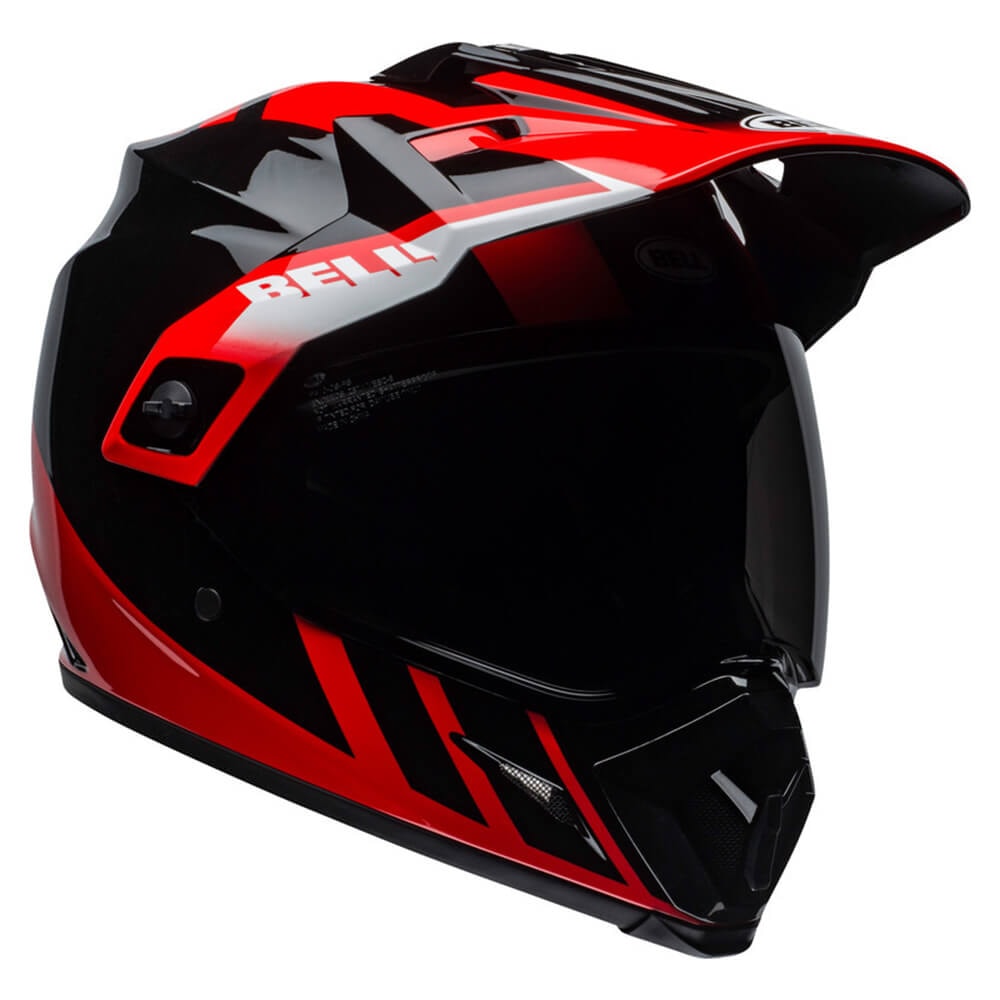 Capacete Bell Mx-9 Adventure Mips Dash Black Red White