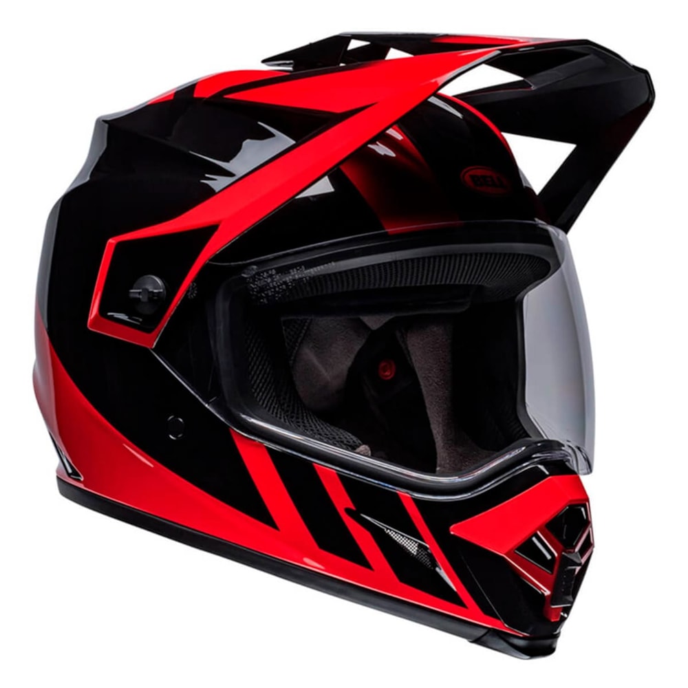 Capacete Bell Mx-9 Adventure Mips Dash Gloss Black Red