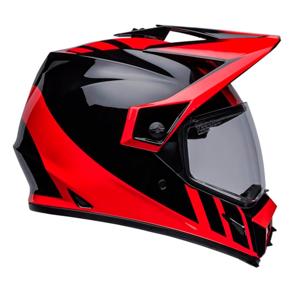 Capacete Bell Mx-9 Adventure Mips Dash Gloss Black Red