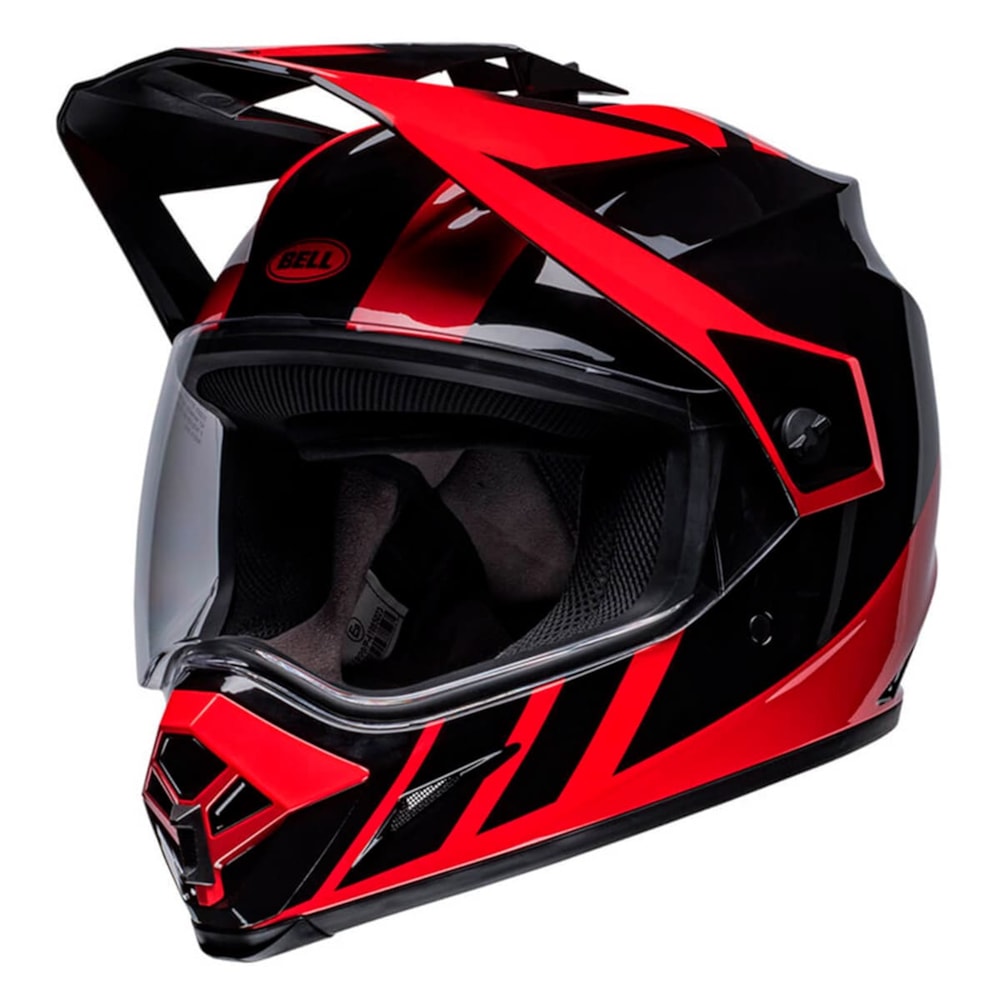 Capacete Bell Mx-9 Adventure Mips Dash Gloss Black Red