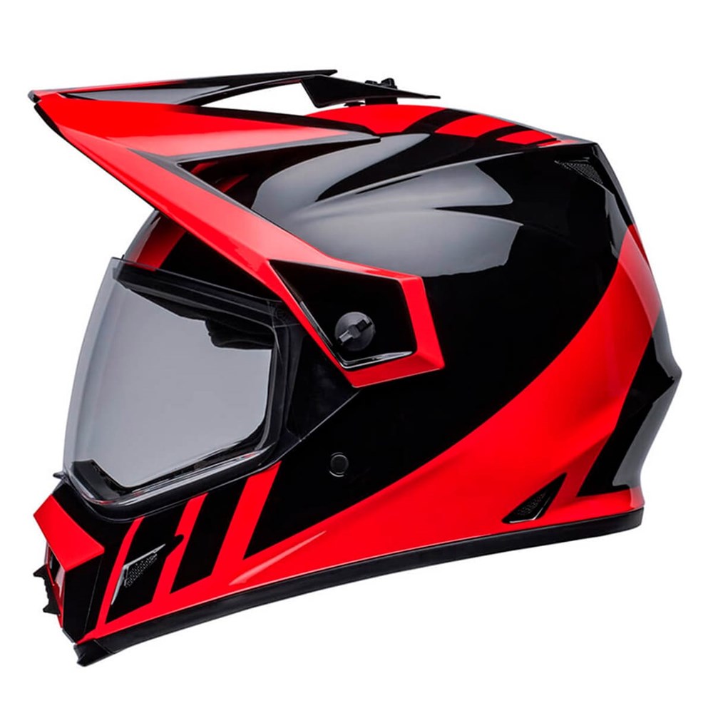 Capacete Bell Mx-9 Adventure Mips Dash Gloss Black Red