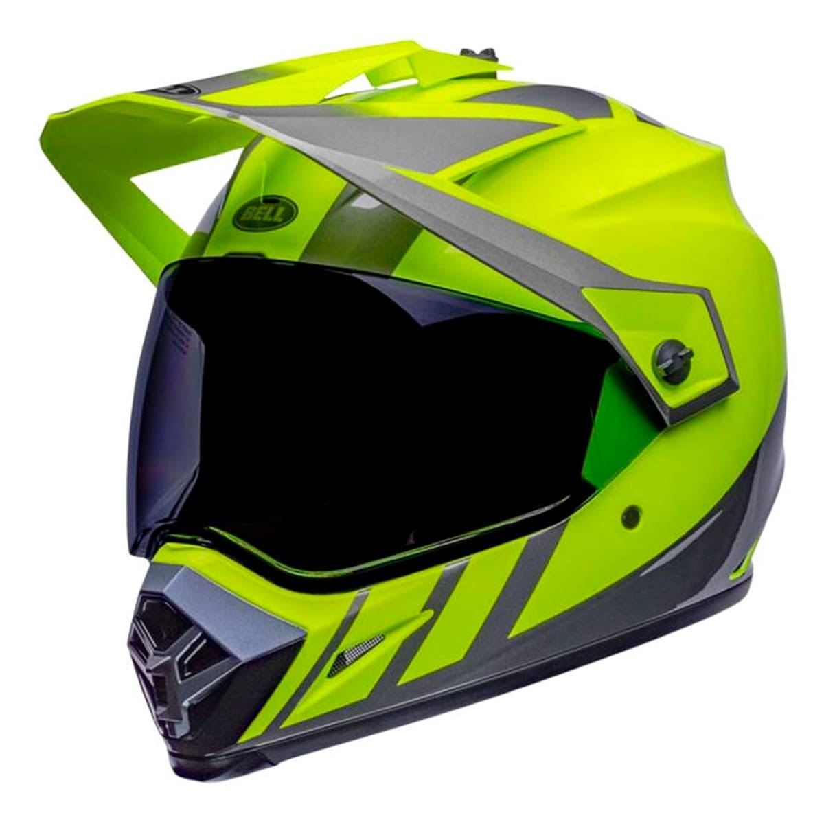 Capacete Bell Mx-9 Adventure Mips Dash Hiviz Yellow Gray - Sacramento