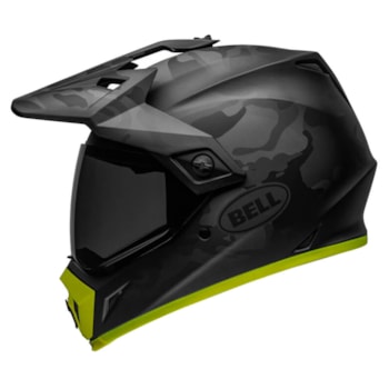 Capacete Bell Mx-9 Adventure Mips Stealth Camo Matte Black Hi-Viz