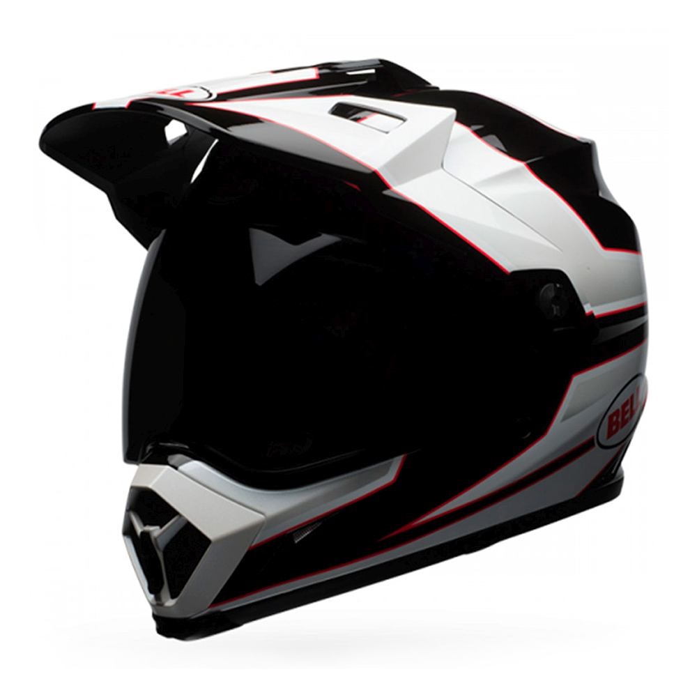 Capacete Bell Mx-9 Adventure Mips Stryker Preto/Branco - Sacramento