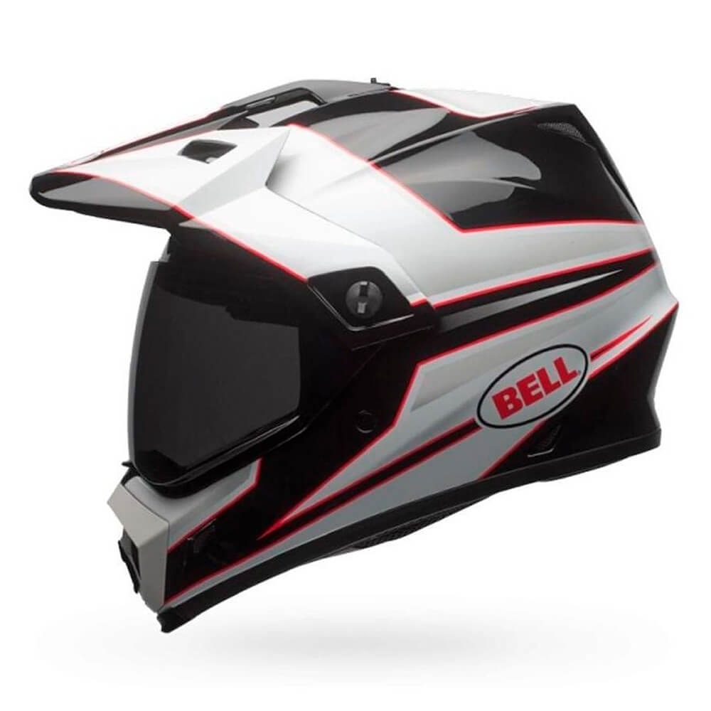 Capacete Bell Mx-9 Adventure Mips Stryker Preto/Branco - Sacramento