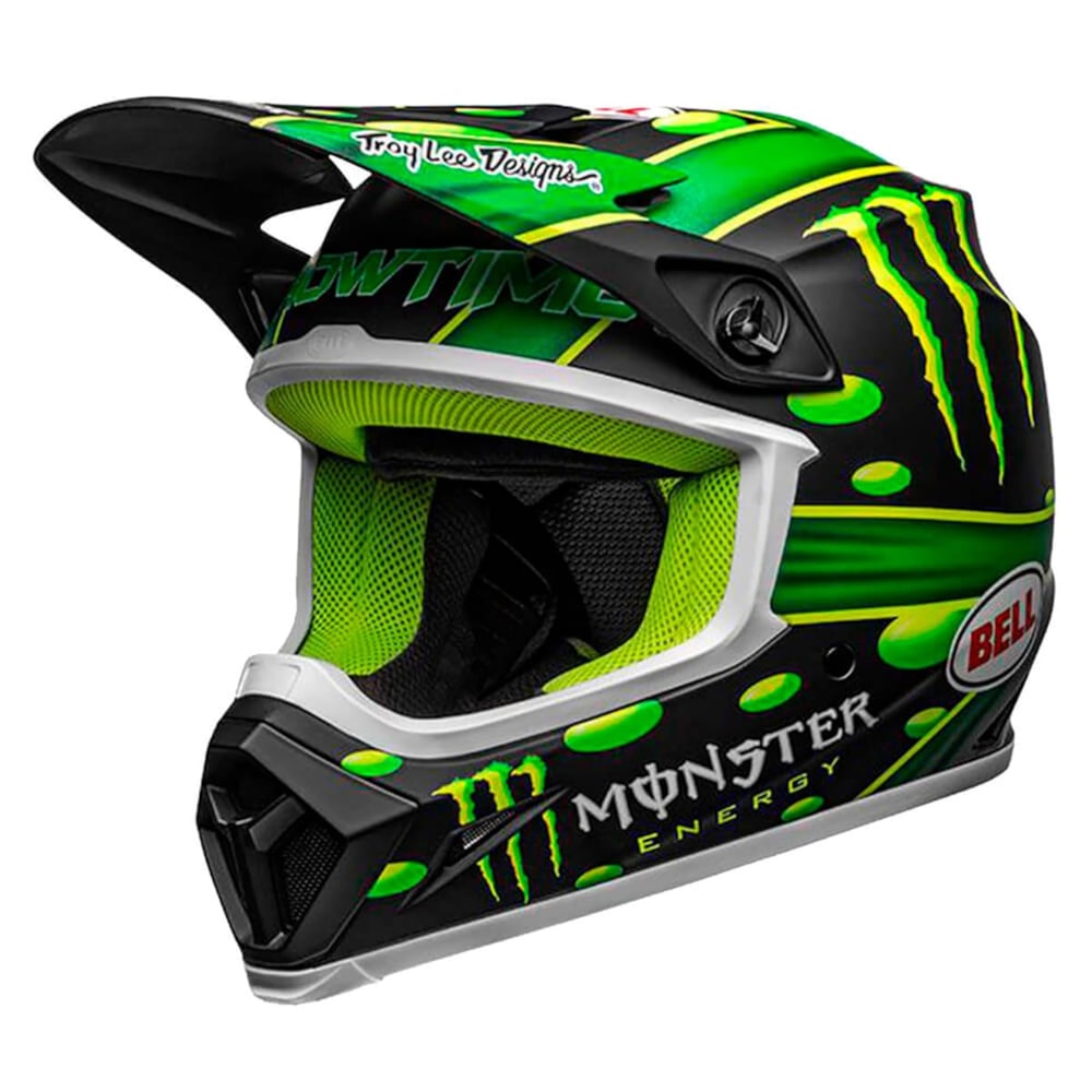 Capacete Bell Mx 9 Mips Showtime Matte Black Green