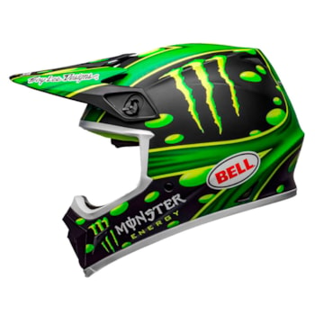 Capacete Bell Mx 9 Mips Showtime Matte Black Green