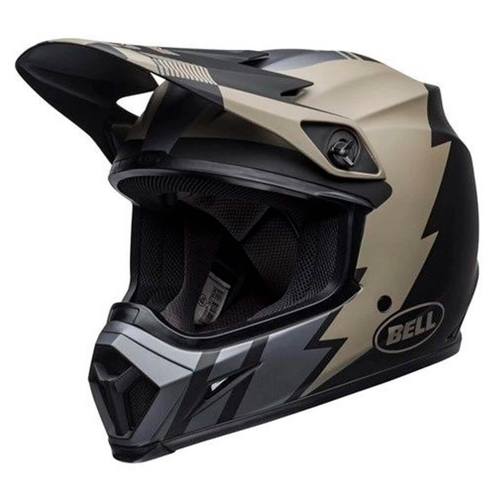 Capacete Bell Mx 9 Mips Strike Matte Khaki Black