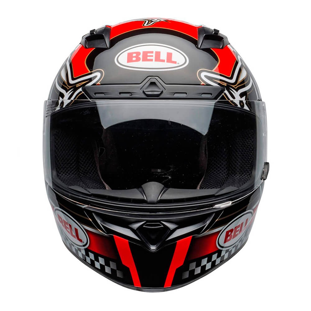 Capacete Bell Qualifier Dlx Mips Isle Of Man Red Black White
 