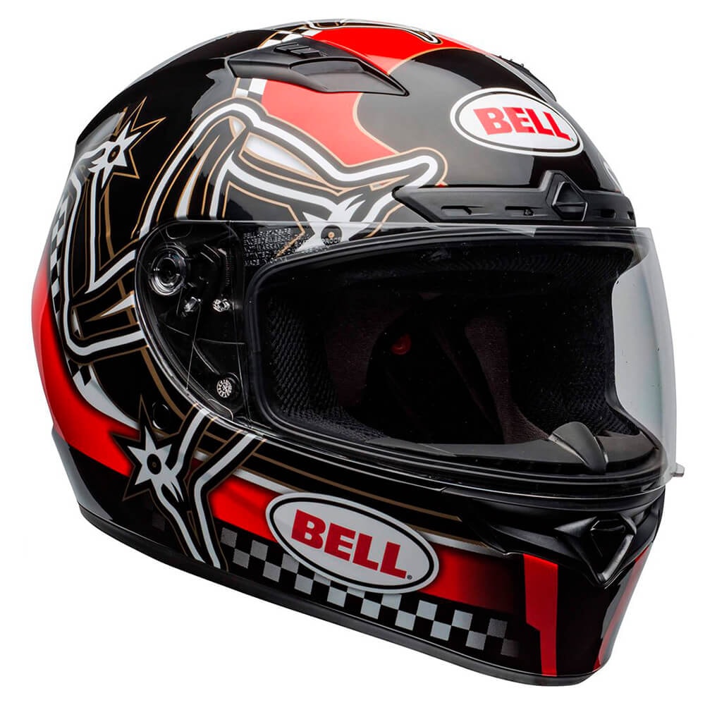 Capacete Bell Qualifier Dlx Mips Isle Of Man Red Black White
 