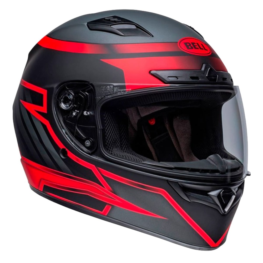 Capacete Bell Qualifier Dlx Mips Raiser Matte Black Crimson