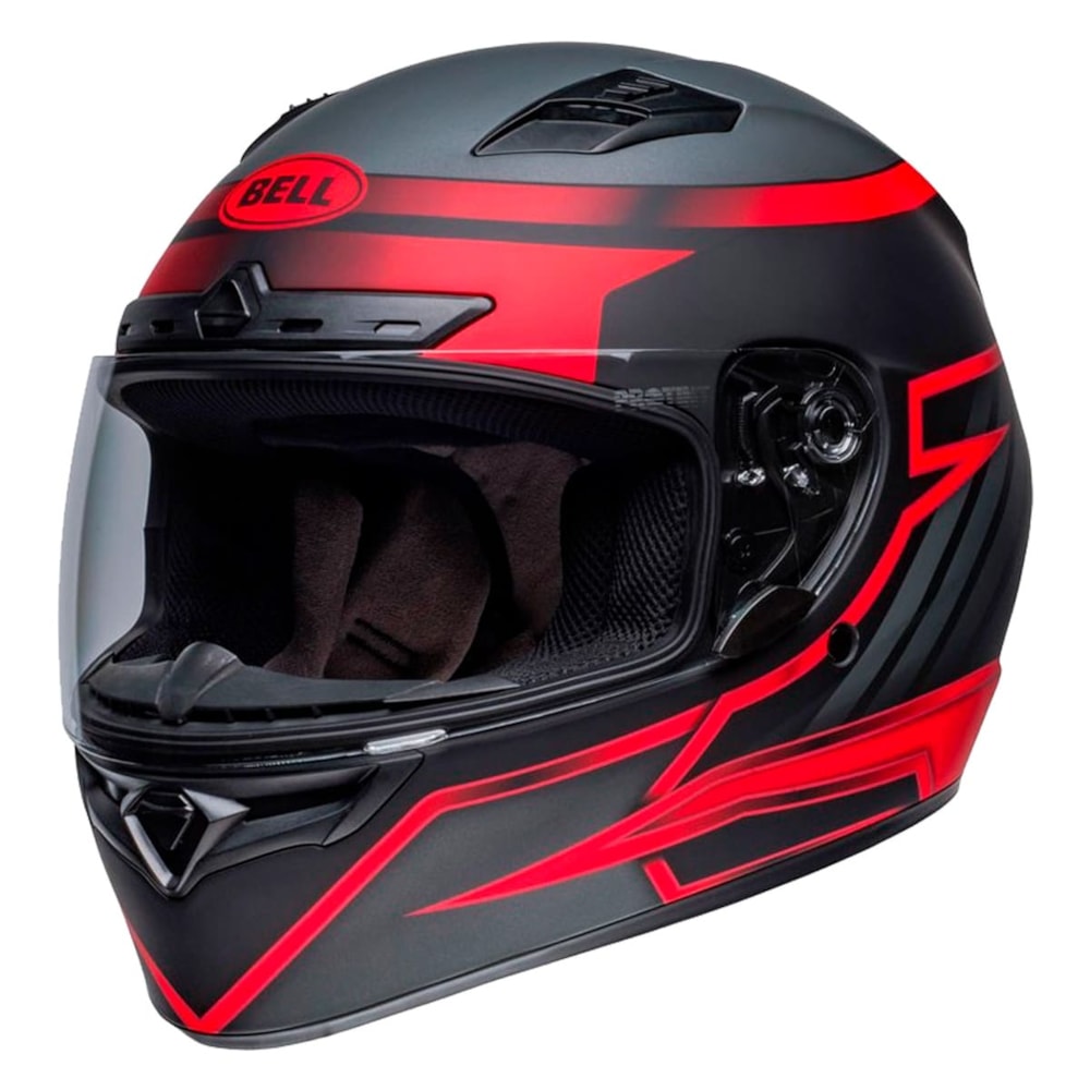 Capacete Bell Qualifier Dlx Mips Raiser Matte Black Crimson