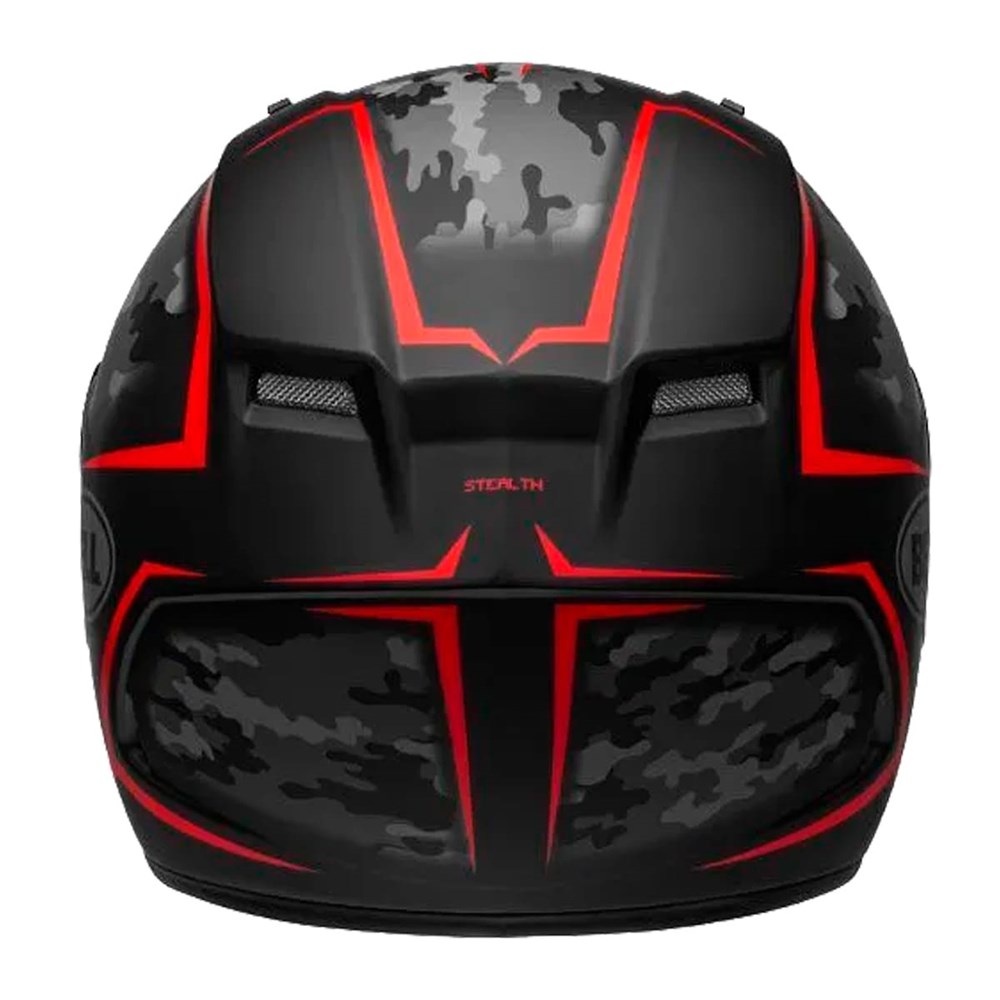 Capacete Bell Qualifier Stealth Camo Matte Black Red