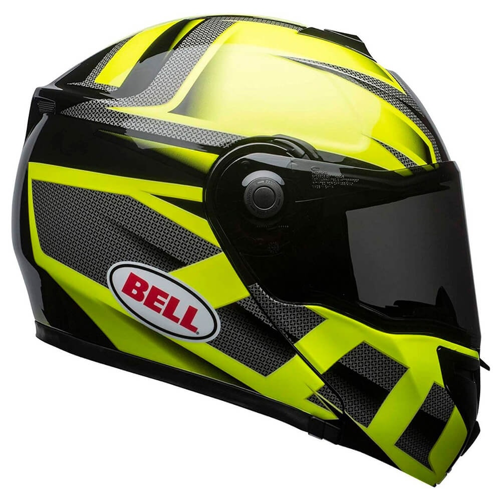 Capacete Bell SRT Modular Hi Viz Green Black