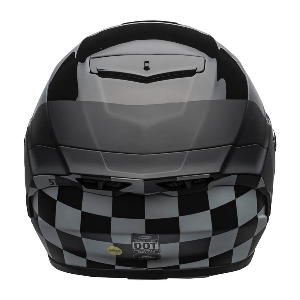 Capacete Bell Star Dlx Mips Lux Checkers Matte Gloss Black