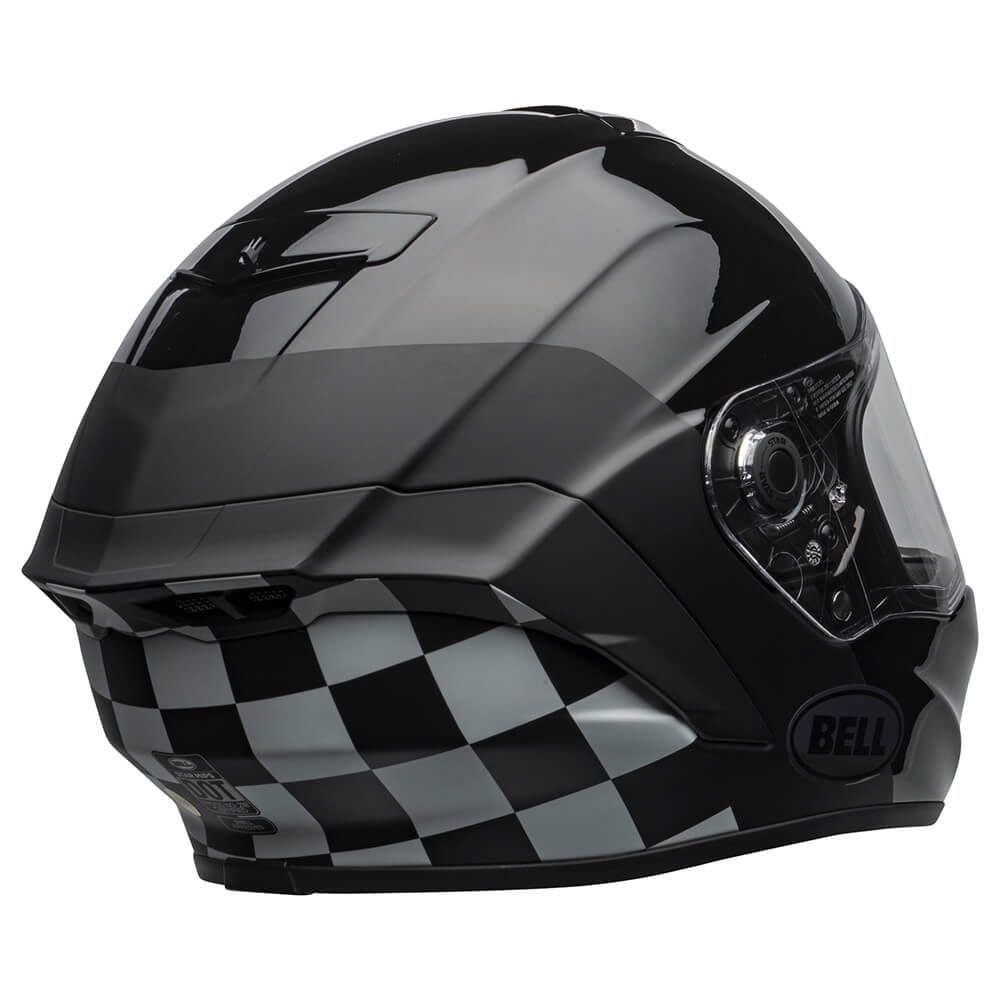 Capacete Bell Star Dlx Mips Lux Checkers Matte Gloss Black