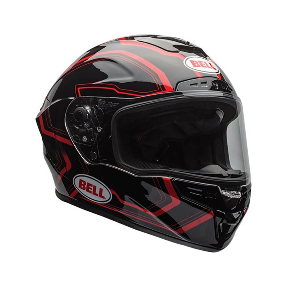 Capacete Bell Star Pace Preto/Vermelho