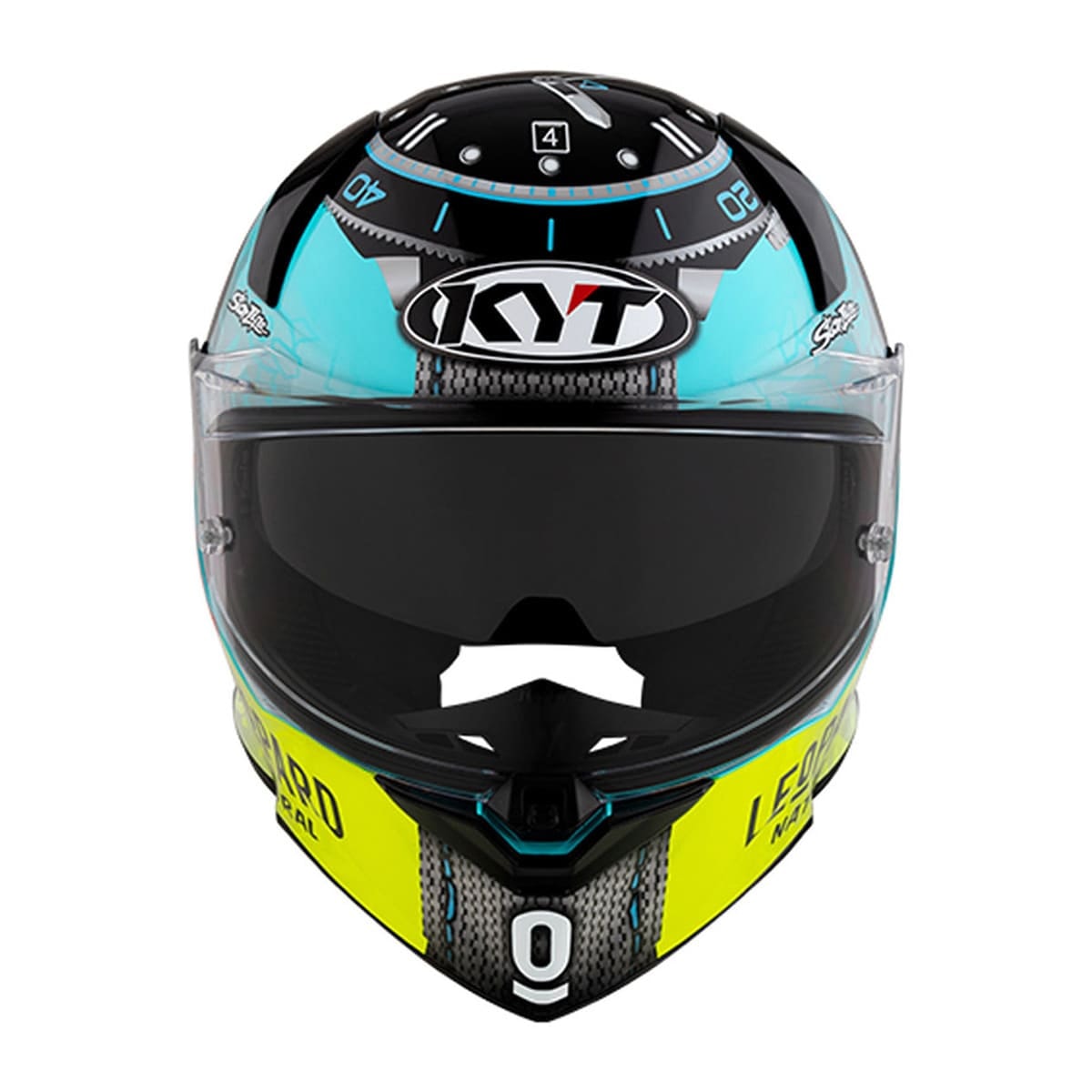 リズキ Capacete KYT R2R Dennis Foggia Misano 2021 Azul/Branco/Vermelho