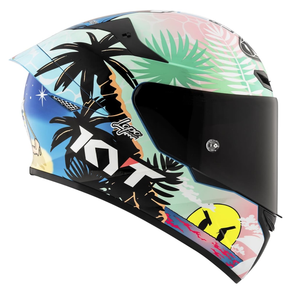 Capacete KYT TT-Course Riccardo Rossi Barcelona Replica 2022