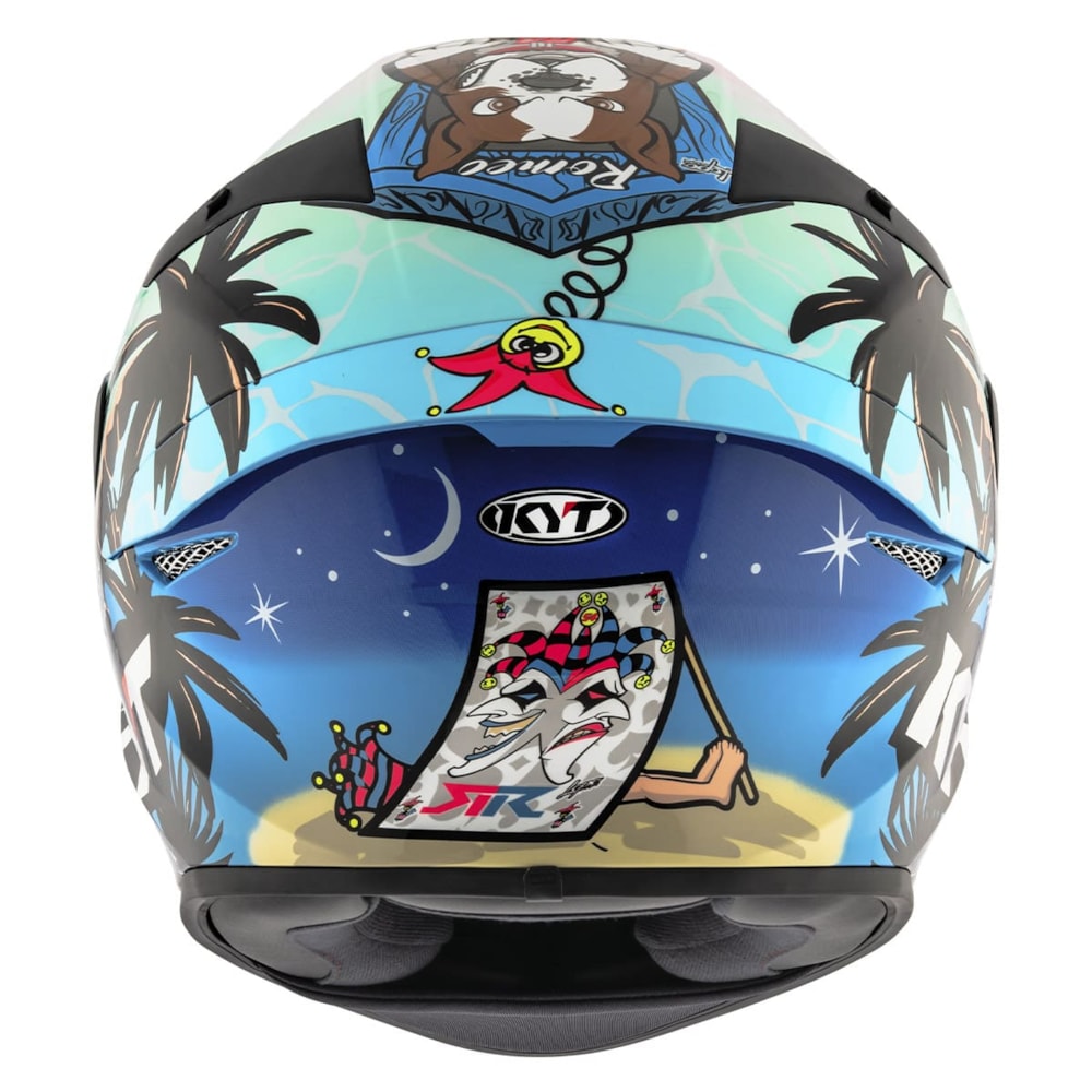 Capacete KYT TT-Course Riccardo Rossi Barcelona Replica 2022