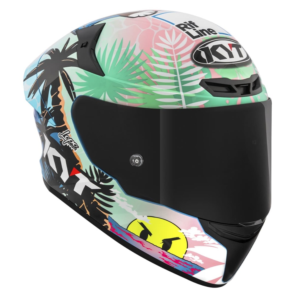 Capacete KYT TT-Course Riccardo Rossi Barcelona Replica 2022