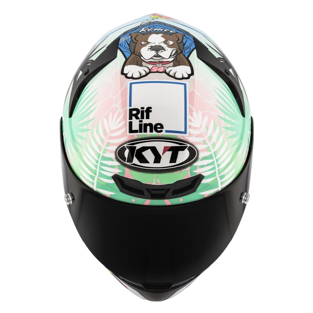 Capacete KYT TT-Course Riccardo Rossi Barcelona Replica 2022