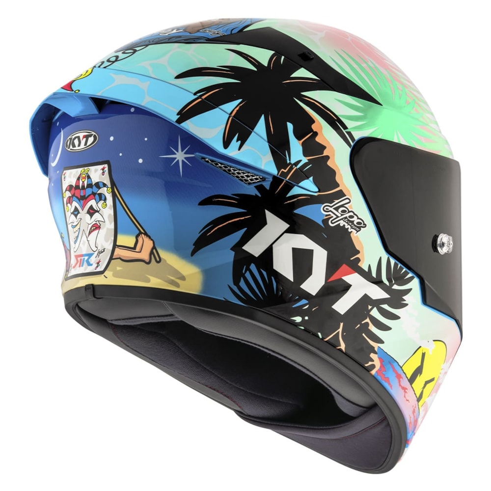 Capacete KYT TT-Course Riccardo Rossi Barcelona Replica 2022