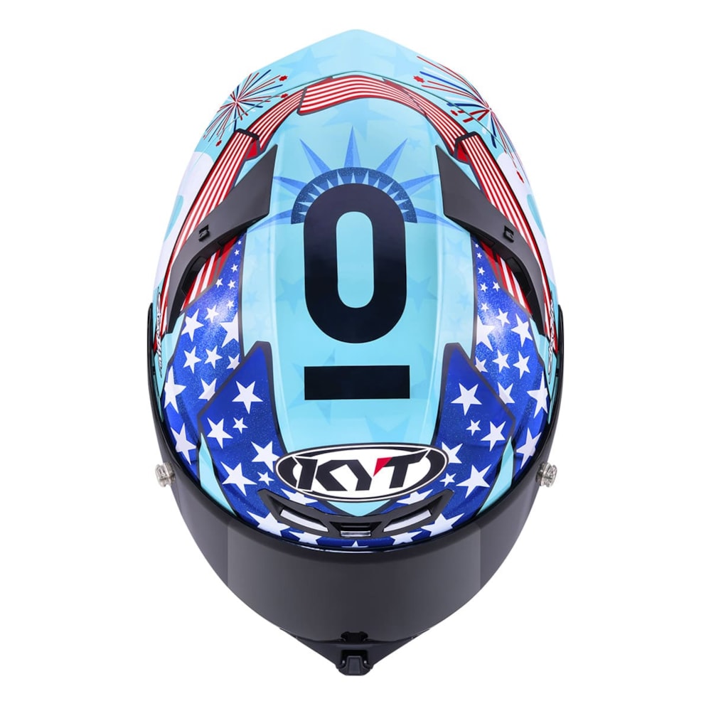 Capacete KYT TT-REVO Leopard Americas Replica