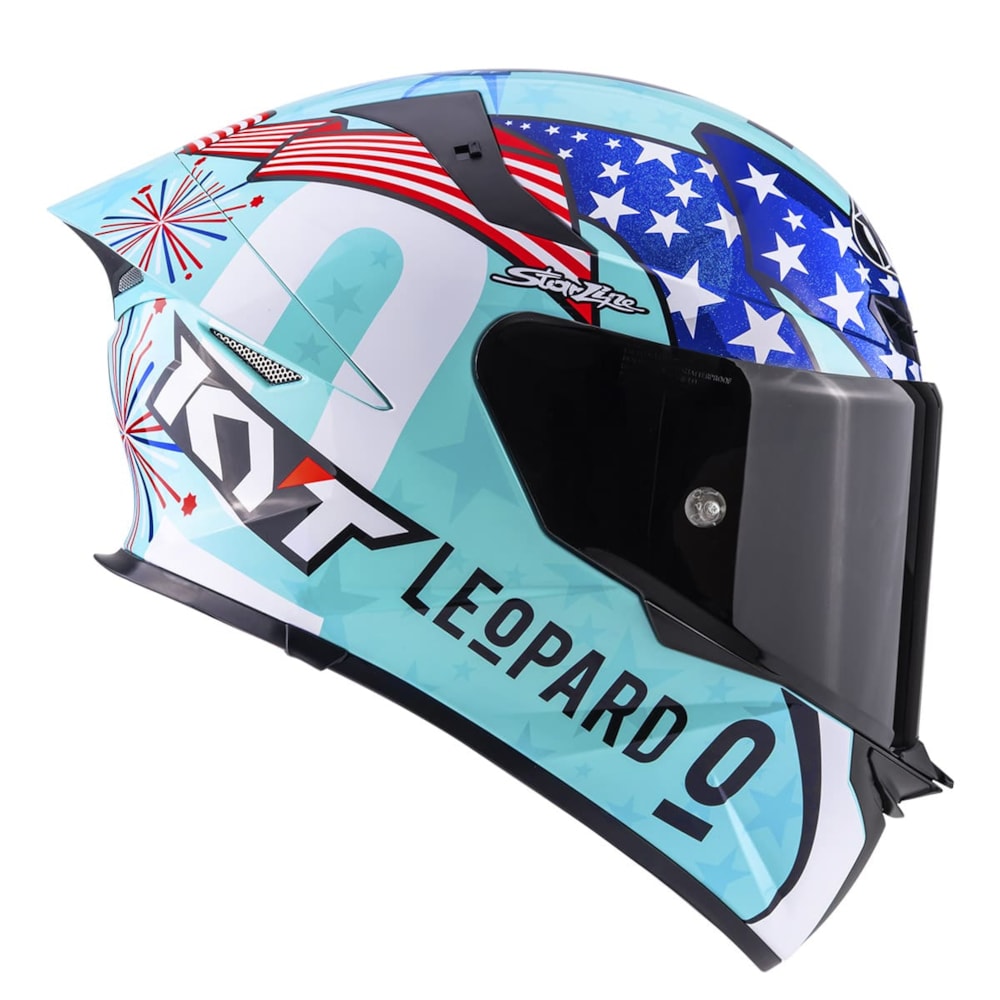 Capacete KYT TT-REVO Leopard Americas Replica
