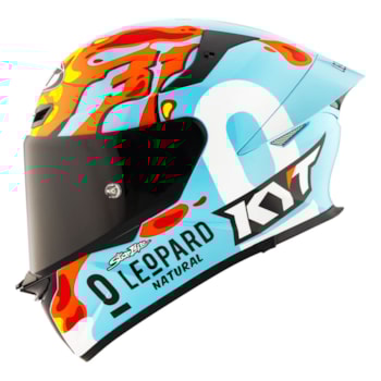 Capacete KYT TT-REVO Leopard Aragon Replica