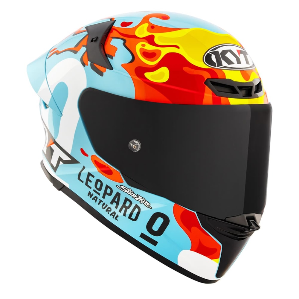 Capacete KYT TT-REVO Leopard Aragon Replica