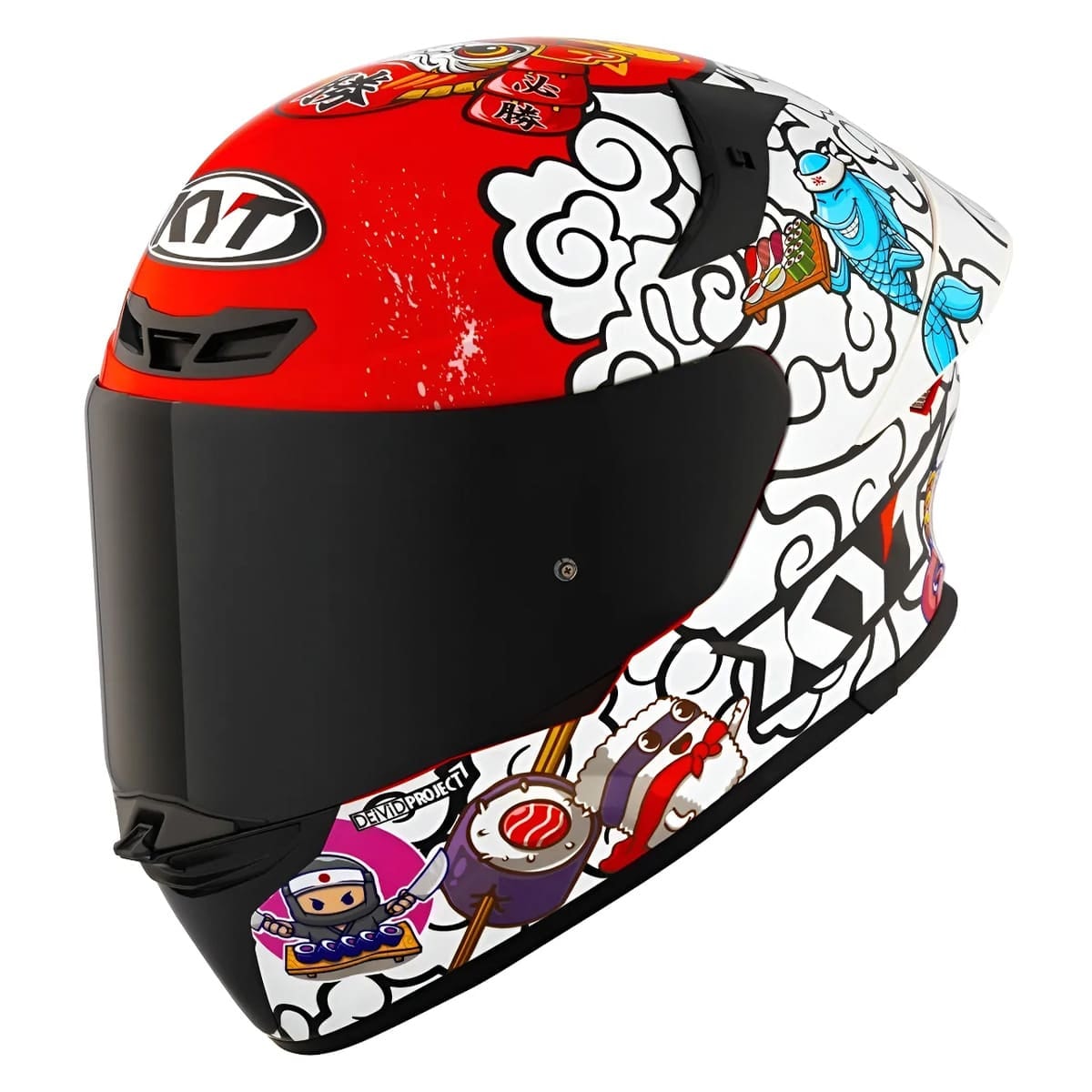 KYT TT-REVO Sushi Time Mサイズ Capacete KYT TT-REVO Sushi Time - Sacramento