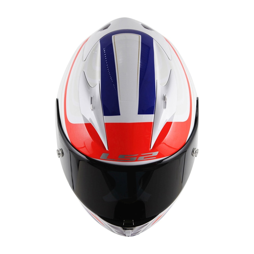 Capacete LS2 Arrow R FF323 Burner Branco/Vermelho/Azul