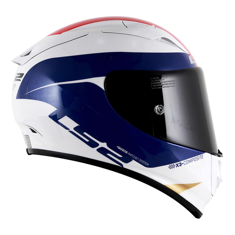 Capacete LS2 Arrow R FF323 Comet Branco/Azul