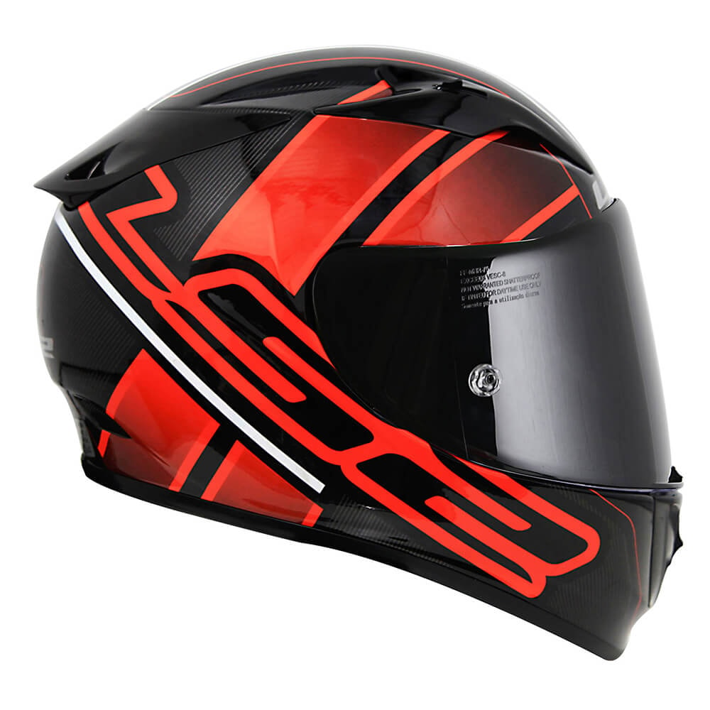 Capacete LS2 Arrow R FF323 Ion Preto/Vermelho