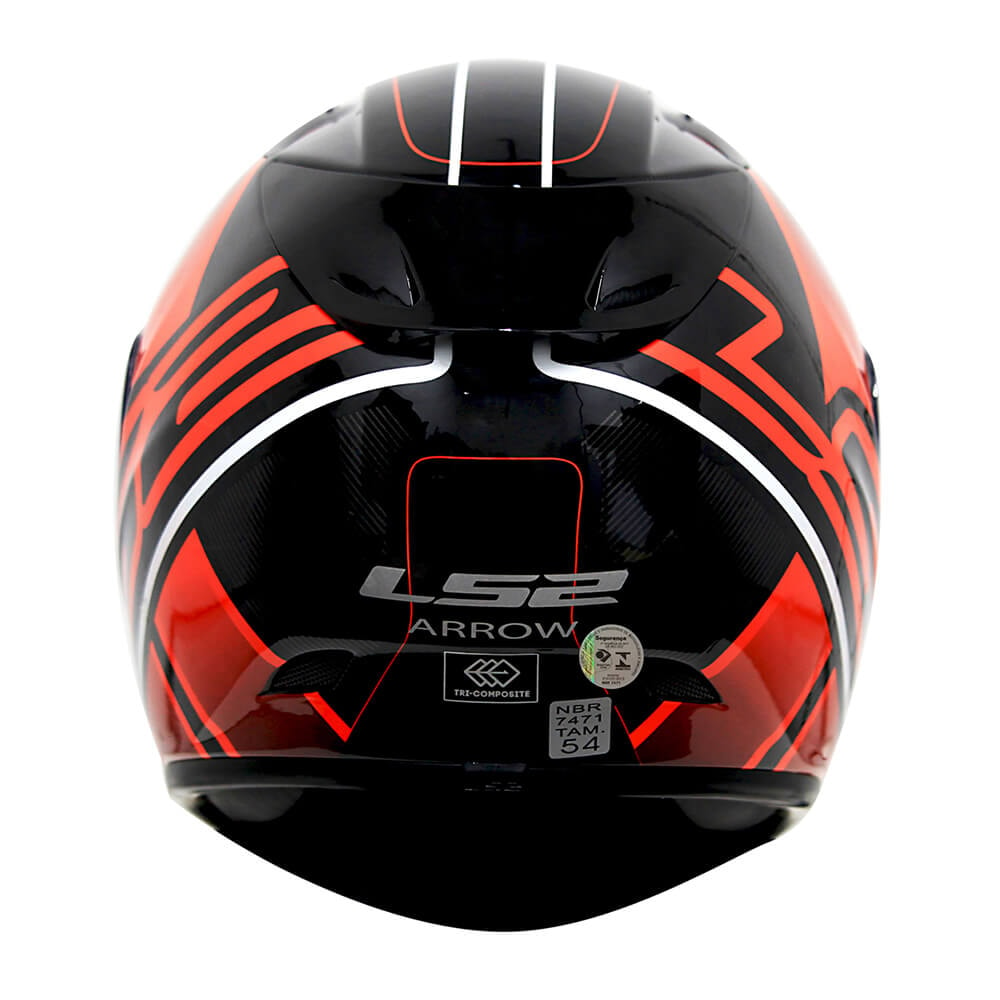 Capacete LS2 Arrow R FF323 Ion Preto/Vermelho