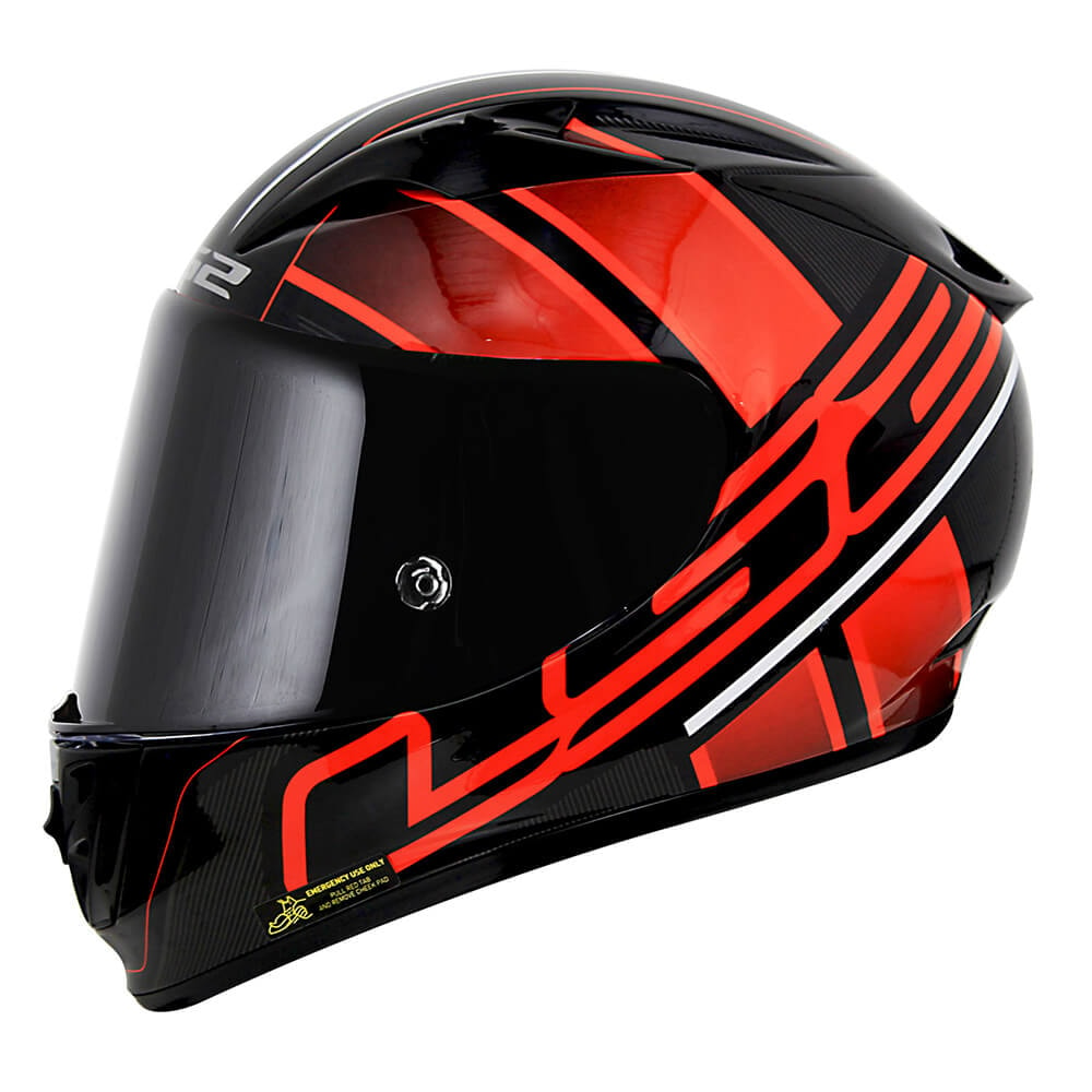 Capacete LS2 Arrow R FF323 Ion Preto/Vermelho