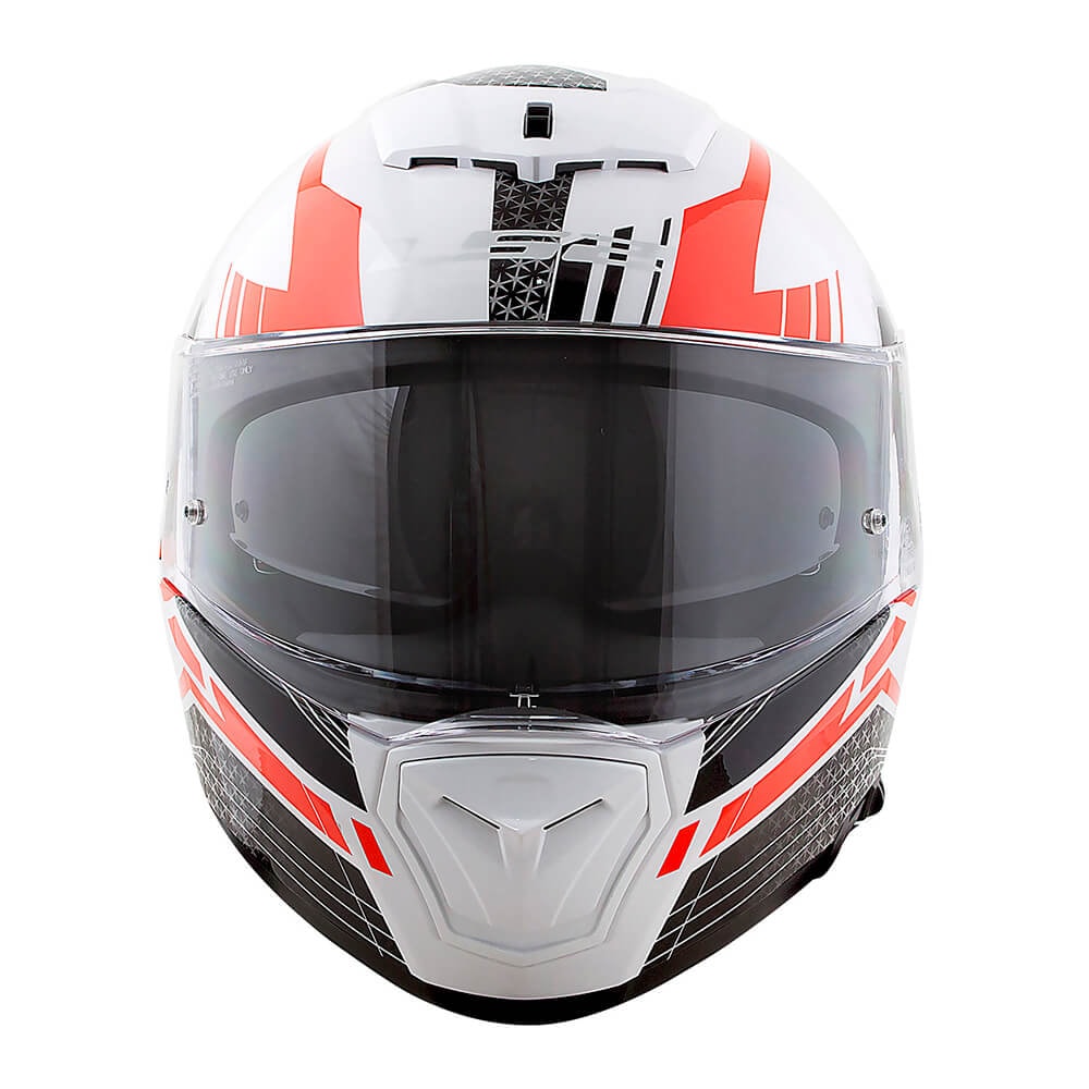 Capacete LS2 Breaker FF390 Split Branco/Vermelho