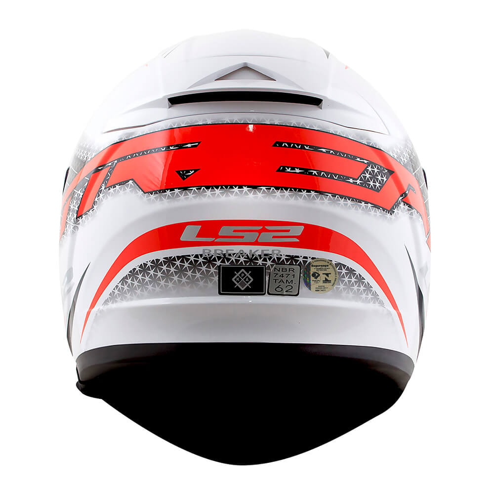 Capacete LS2 Breaker FF390 Split Branco/Vermelho