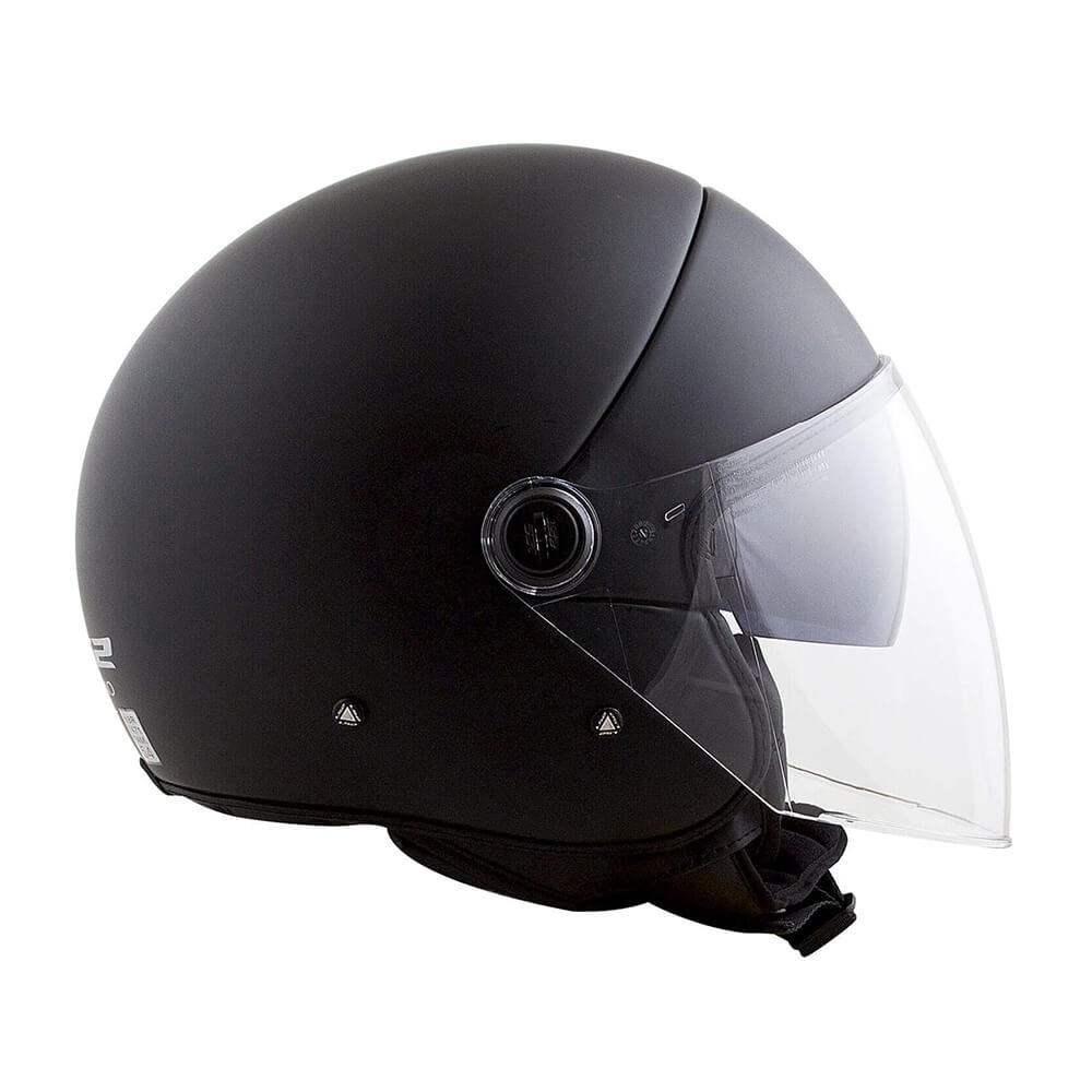 Capacete LS2 Cabrio OF597 Mono Preto Fosco