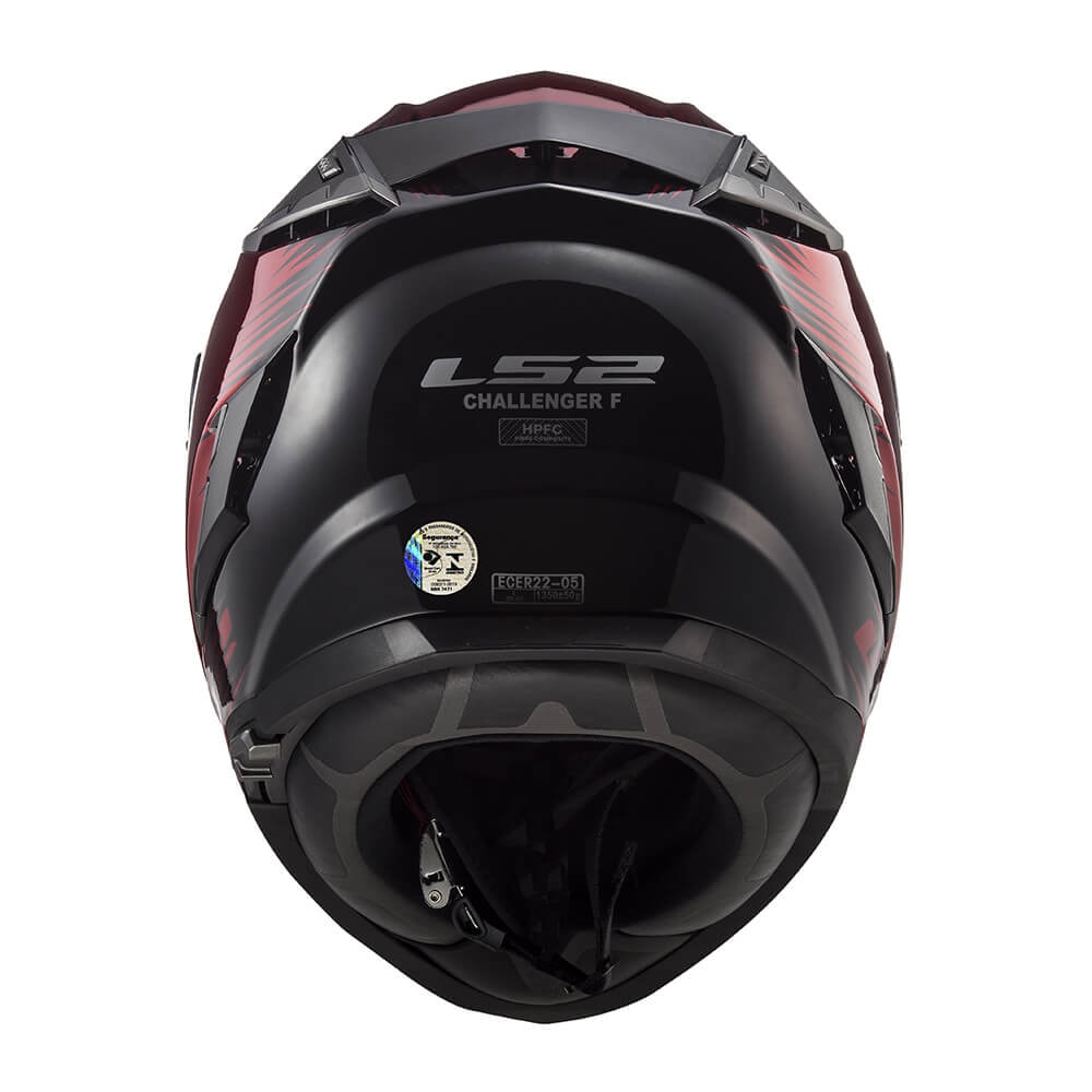 Capacete LS2 Challenger FF327 Magic Wineberry Black