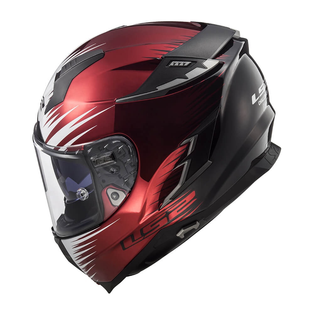 Capacete LS2 Challenger FF327 Magic Wineberry Black