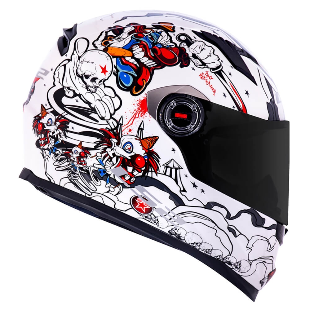 Capacete LS2 Classic FF358 Crazy Clown