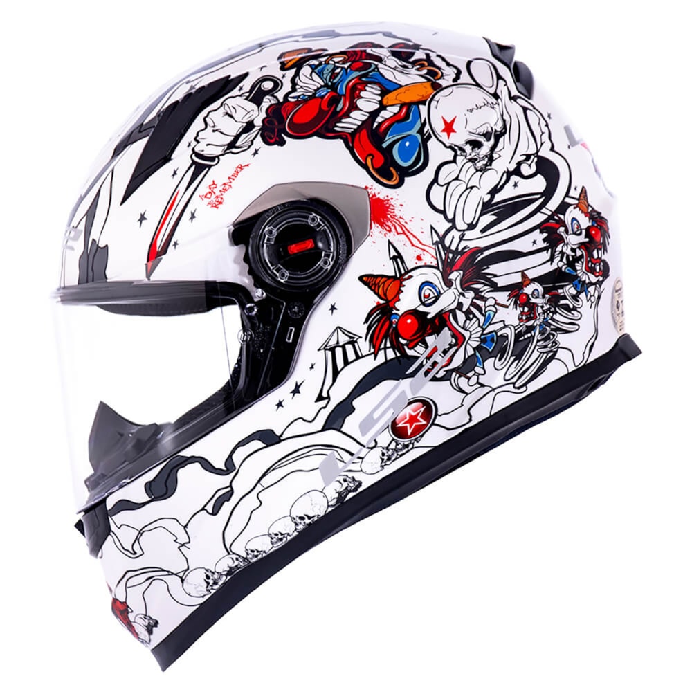 Capacete LS2 Classic FF358 Crazy Clown