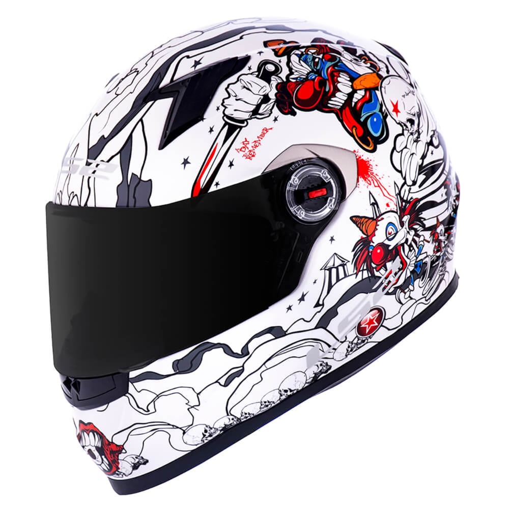 Capacete LS2 Classic FF358 Crazy Clown