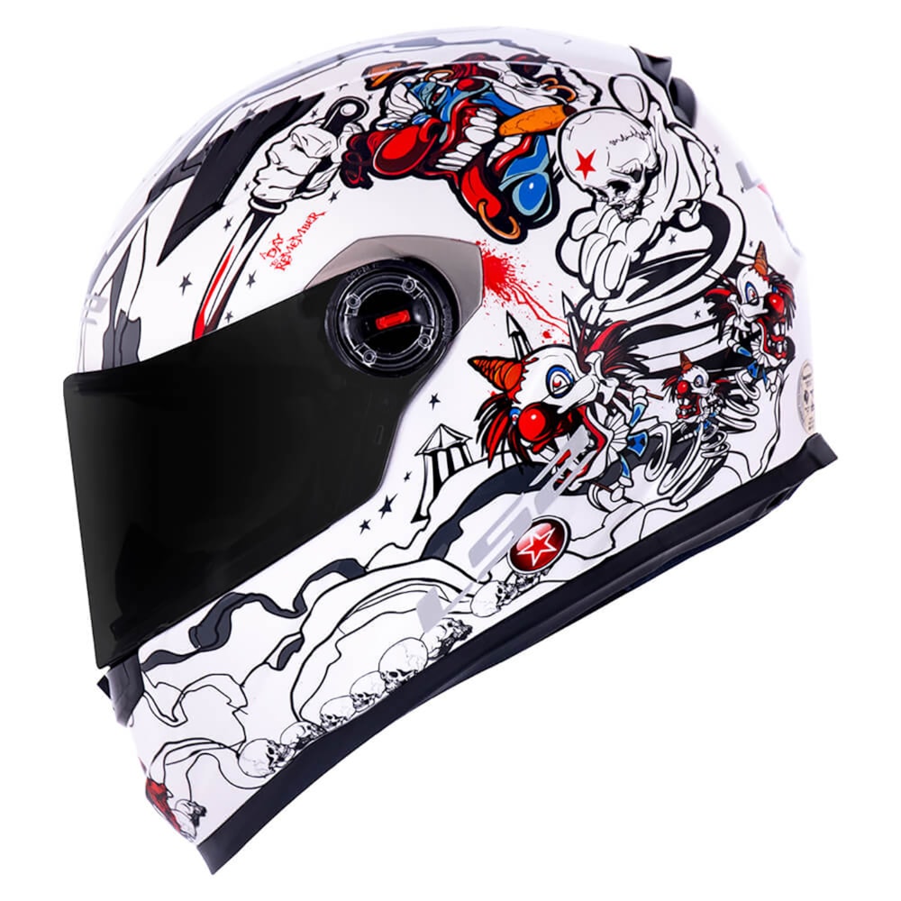 Capacete LS2 Classic FF358 Crazy Clown