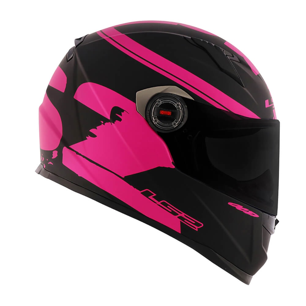 Capacete LS2 Classic FF358 Fluo Matte Black/Pink